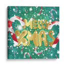 Feliz Navidad Lettering - Marika Barsrsind | Cuadro decorativo de Canvas Lab