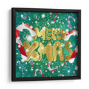 Feliz Navidad Lettering - Marika Barsrsind | Cuadro decorativo de Canvas Lab