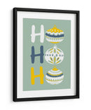 HoHoHo Alegre pequeña ilustración de Navidad menta - Annick | Cuadro decorativo de Canvas Lab