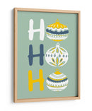 HoHoHo Alegre pequeña ilustración de Navidad menta - Annick | Cuadro decorativo de Canvas Lab