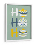 HoHoHo Alegre pequeña ilustración de Navidad menta - Annick | Cuadro decorativo de Canvas Lab