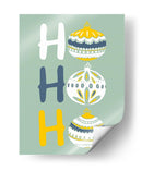 HoHoHo Alegre pequeña ilustración de Navidad menta - Annick | Cuadro decorativo de Canvas Lab