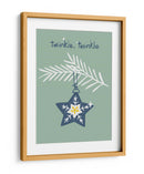 Alegre estrella de Navidad brillante menta - Annick | Cuadro decorativo de Canvas Lab