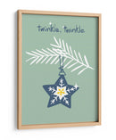 Alegre estrella de Navidad brillante menta - Annick | Cuadro decorativo de Canvas Lab