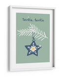 Alegre estrella de Navidad brillante menta - Annick | Cuadro decorativo de Canvas Lab