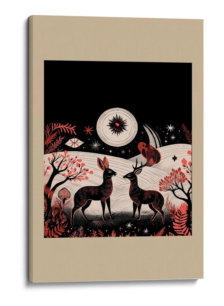 Scandi Folk y Prendas de Punto: Folklore Holiday 3 - casa cartissi | Cuadro decorativo de Canvas Lab