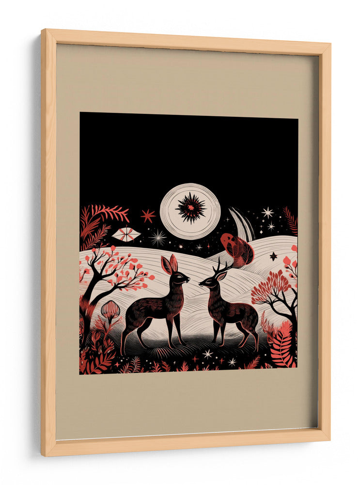 Scandi Folk y Prendas de Punto: Folklore Holiday 3 - casa cartissi | Cuadro decorativo de Canvas Lab