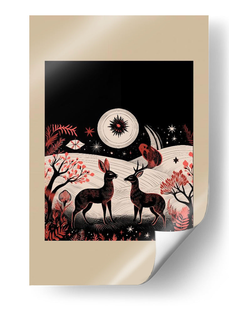 Scandi Folk y Prendas de Punto: Folklore Holiday 3 - casa cartissi | Cuadro decorativo de Canvas Lab