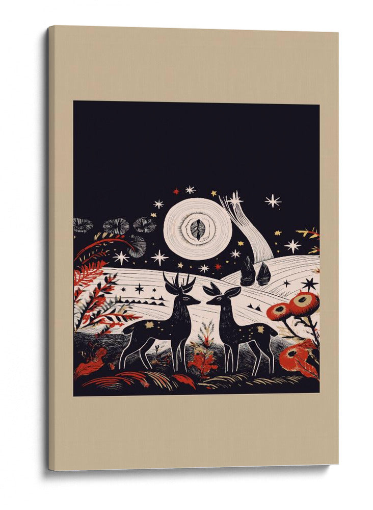 Scandi Folk and Knitwear: Folklore Holiday 1 - casa cartissi | Cuadro decorativo de Canvas Lab