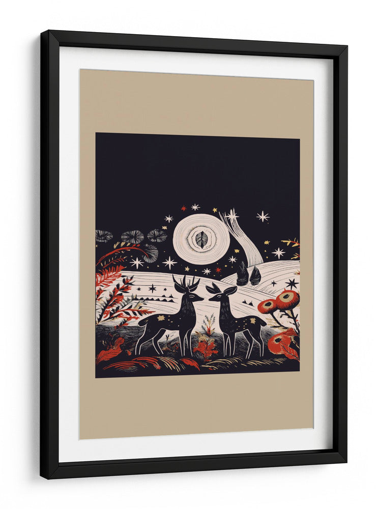 Scandi Folk and Knitwear: Folklore Holiday 1 - casa cartissi | Cuadro decorativo de Canvas Lab