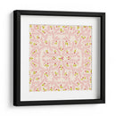 Maravilloso patrón rosa suave de ramas de alegría navideña - Annick | Cuadro decorativo de Canvas Lab