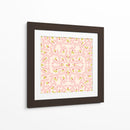 Maravilloso patrón rosa suave de ramas de alegría navideña - Annick | Cuadro decorativo de Canvas Lab