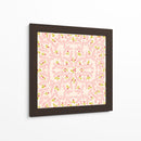 Maravilloso patrón rosa suave de ramas de alegría navideña - Annick | Cuadro decorativo de Canvas Lab