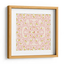 Maravilloso patrón rosa suave de ramas de alegría navideña - Annick | Cuadro decorativo de Canvas Lab