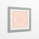 Maravilloso patrón rosa suave de ramas de alegría navideña - Annick | Cuadro decorativo de Canvas Lab