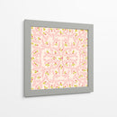 Maravilloso patrón rosa suave de ramas de alegría navideña - Annick | Cuadro decorativo de Canvas Lab