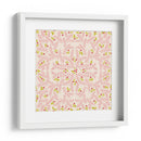 Maravilloso patrón rosa suave de ramas de alegría navideña - Annick | Cuadro decorativo de Canvas Lab