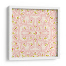 Maravilloso patrón rosa suave de ramas de alegría navideña - Annick | Cuadro decorativo de Canvas Lab