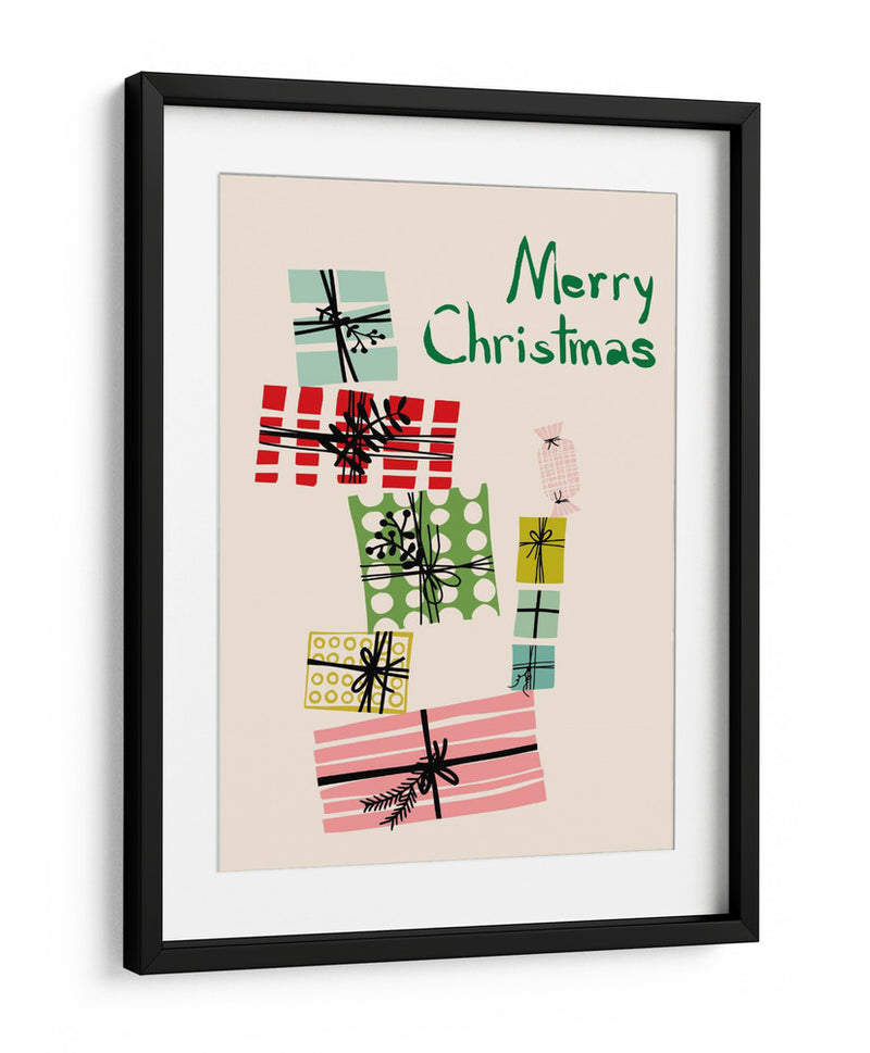 Pila tambaleante de regalos de Navidad - Annick | Cuadro decorativo de Canvas Lab