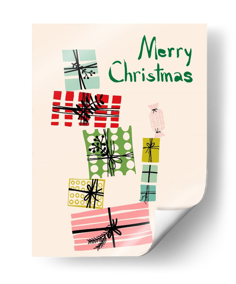 Pila tambaleante de regalos de Navidad - Annick | Cuadro decorativo de Canvas Lab