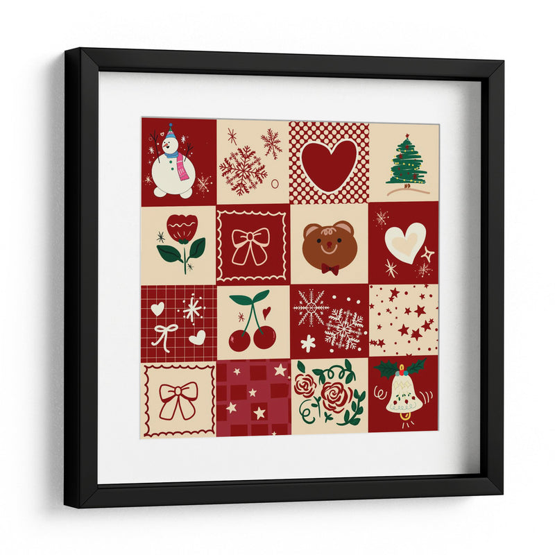 Patrón de Navidad - sucidraw | Cuadro decorativo de Canvas Lab