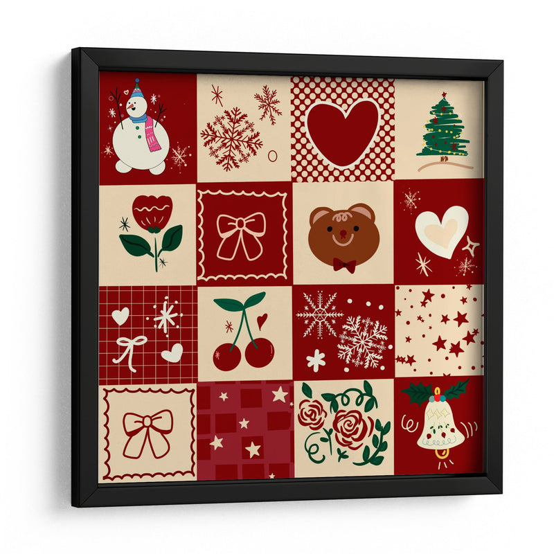 Patrón de Navidad - sucidraw | Cuadro decorativo de Canvas Lab