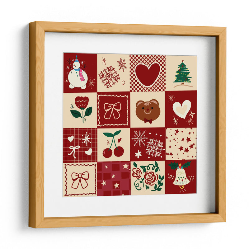 Patrón de Navidad - sucidraw | Cuadro decorativo de Canvas Lab