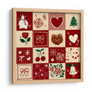 Patrón de Navidad - sucidraw | Cuadro decorativo de Canvas Lab