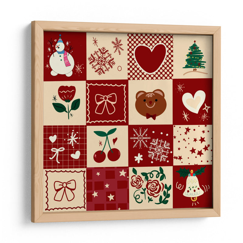Patrón de Navidad - sucidraw | Cuadro decorativo de Canvas Lab