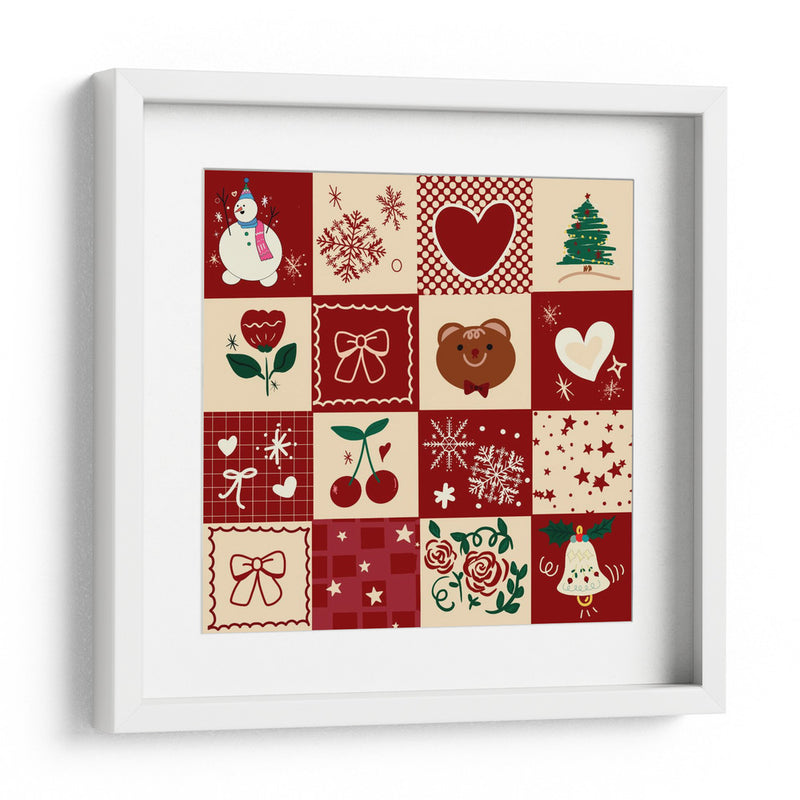 Patrón de Navidad - sucidraw | Cuadro decorativo de Canvas Lab