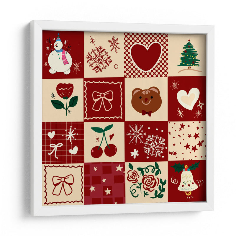Patrón de Navidad - sucidraw | Cuadro decorativo de Canvas Lab
