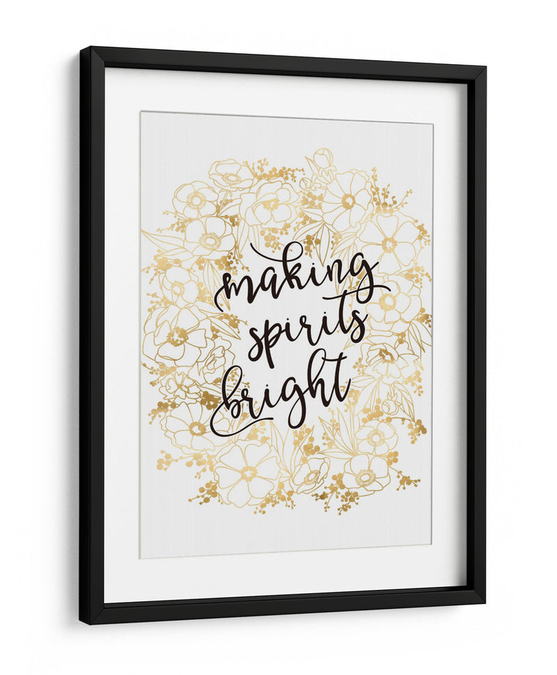 Alegrando el espíritu con flores doradas - Rosana Laiz Blursbyai | Cuadro decorativo de Canvas Lab