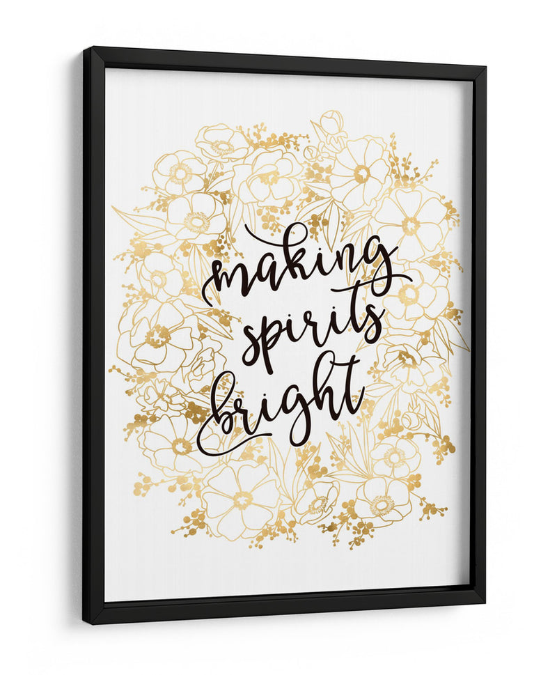 Alegrando el espíritu con flores doradas - Rosana Laiz Blursbyai | Cuadro decorativo de Canvas Lab