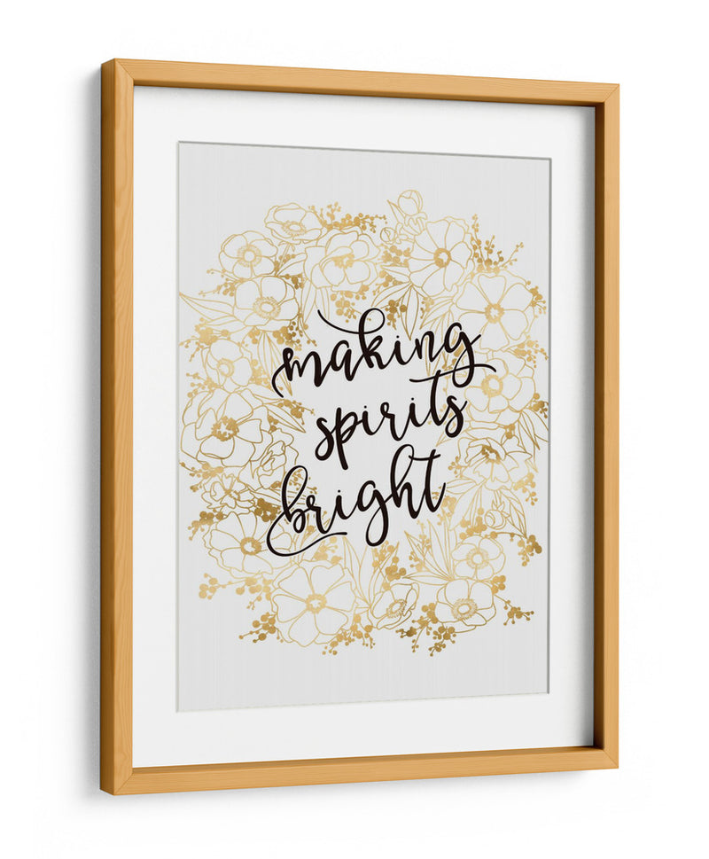 Alegrando el espíritu con flores doradas - Rosana Laiz Blursbyai | Cuadro decorativo de Canvas Lab