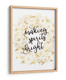 Alegrando el espíritu con flores doradas - Rosana Laiz Blursbyai | Cuadro decorativo de Canvas Lab