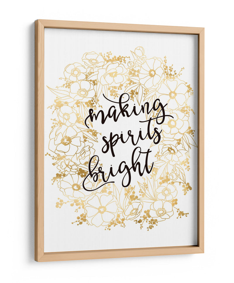 Alegrando el espíritu con flores doradas - Rosana Laiz Blursbyai | Cuadro decorativo de Canvas Lab