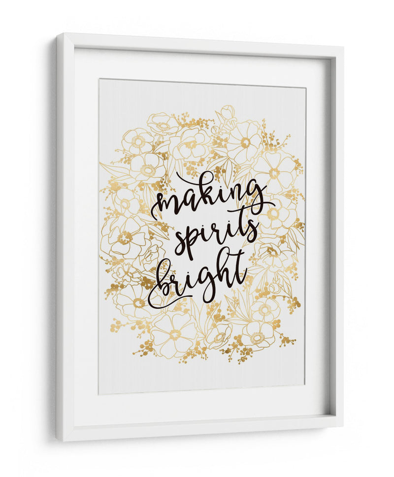 Alegrando el espíritu con flores doradas - Rosana Laiz Blursbyai | Cuadro decorativo de Canvas Lab