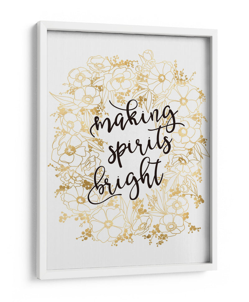 Alegrando el espíritu con flores doradas - Rosana Laiz Blursbyai | Cuadro decorativo de Canvas Lab