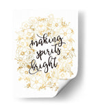 Alegrando el espíritu con flores doradas - Rosana Laiz Blursbyai | Cuadro decorativo de Canvas Lab