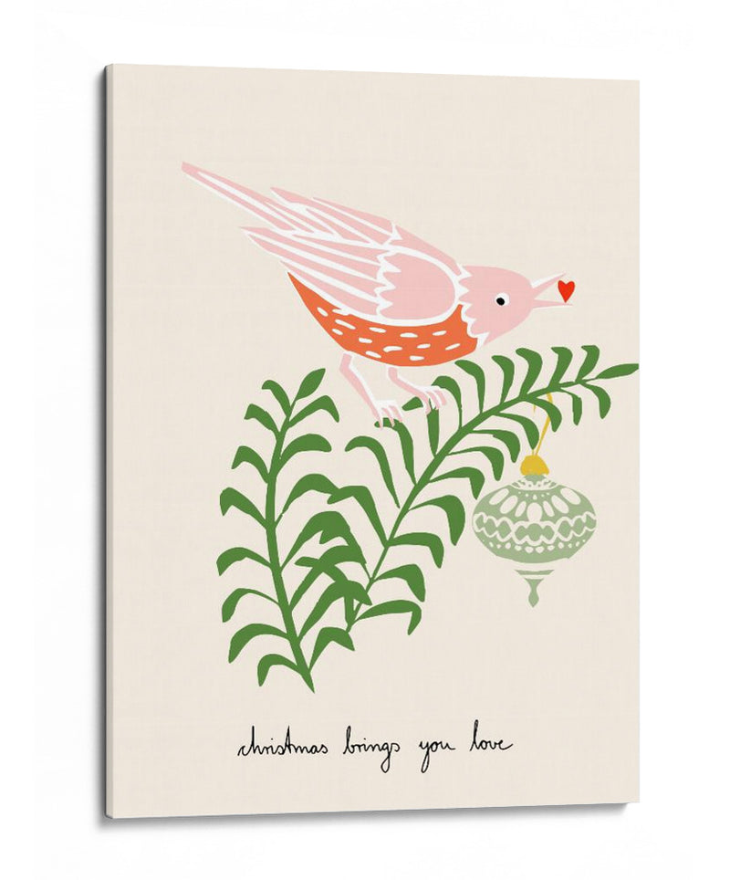 La Navidad te trae amor, Pájaro - Annick | Cuadro decorativo de Canvas Lab