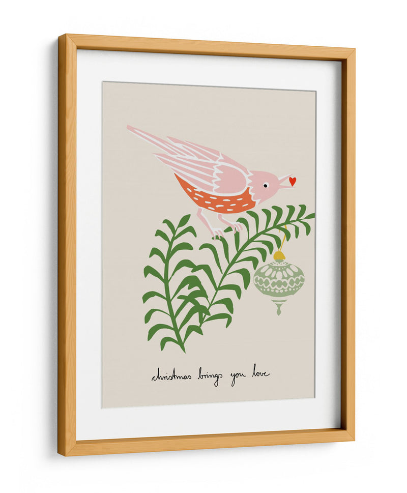 La Navidad te trae amor, Pájaro - Annick | Cuadro decorativo de Canvas Lab