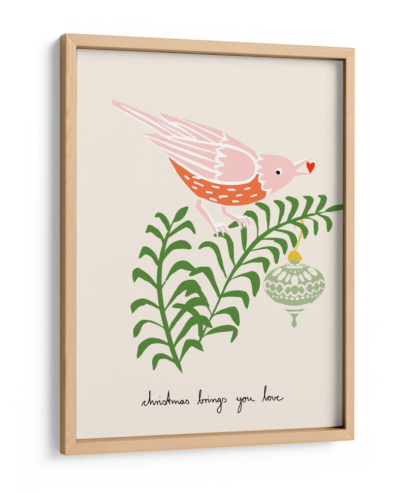 La Navidad te trae amor, Pájaro - Annick | Cuadro decorativo de Canvas Lab