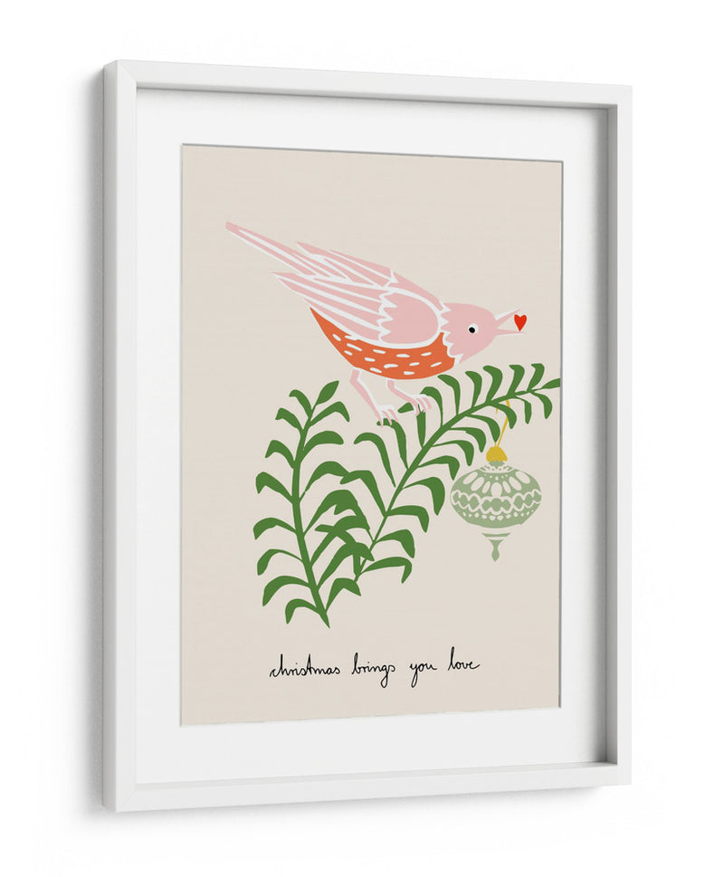 La Navidad te trae amor, Pájaro - Annick | Cuadro decorativo de Canvas Lab