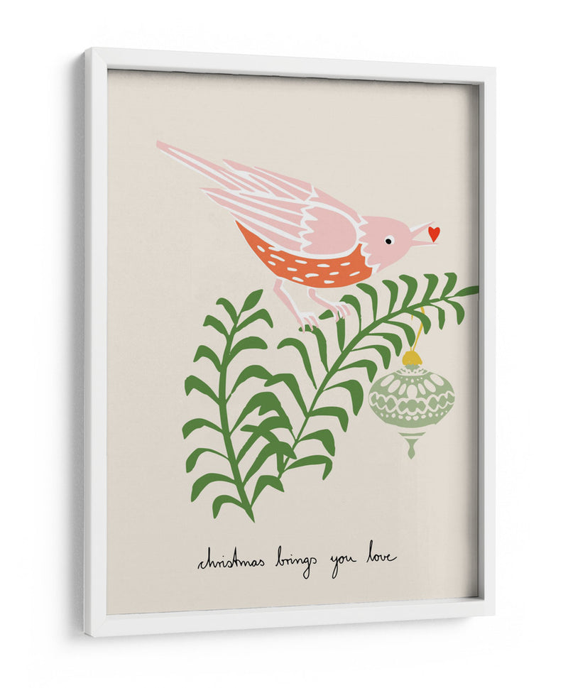 La Navidad te trae amor, Pájaro - Annick | Cuadro decorativo de Canvas Lab