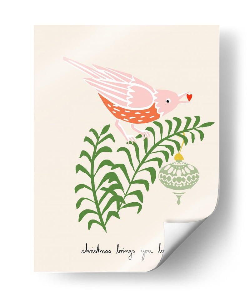 La Navidad te trae amor, Pájaro - Annick | Cuadro decorativo de Canvas Lab