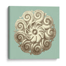 Celadon Y Mocha Rosette I - Vision Studio | Cuadro decorativo de Canvas Lab
