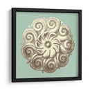 Celadon Y Mocha Rosette I - Vision Studio | Cuadro decorativo de Canvas Lab