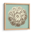 Celadon Y Mocha Rosette I - Vision Studio | Cuadro decorativo de Canvas Lab