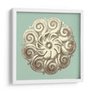 Celadon Y Mocha Rosette I - Vision Studio | Cuadro decorativo de Canvas Lab