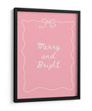 Alegre y Brillante - Blanco sobre Rosa - Jolly and Dash | Cuadro decorativo de Canvas Lab